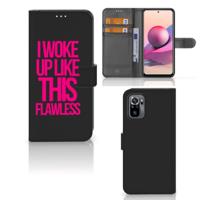 Xiaomi Redmi Note 10S | 10 4G | Poco M5s Hoesje met naam Woke Up - Origineel Cadeau Zelf Maken Xiaomi Redmi Note 10S | 10 4G | Poco M5s Hoesje met naam Woke Up - Origineel Cadeau Zelf Maken
