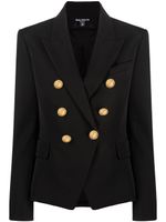 Balmain blazer en laine à boutonnière croisée - Noir