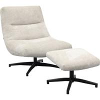 Fauteuil Fons Naturel met hocker Fauteuil Fons Naturel met hocker