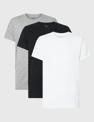 Calvin Klein 3-pack heren T-shirts - Crew neck - 100% katoenen heren ondershirts met ronde hals en korte mouw