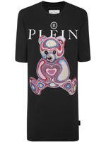 Philipp Plein robe courte à logo brodé - Noir