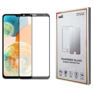 Saii 3D Premium Samsung Galaxy A23 5G Glazen Screenprotector - Zwart