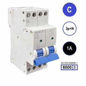 SEP krachtstroom installatieautomaat 1A INS36-3NC01 inst. 3p+n C1 6kA (36mm):3101653001