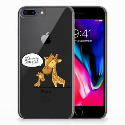Apple iPhone 7 Plus | 8 Plus Telefoonhoesje met Naam Giraffe Apple iPhone 7 Plus | 8 Plus Telefoonhoesje met Naam Giraffe