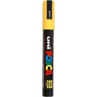 Uni-Posca Posca marker, afm pc-5m, lijndikte 2,5 mm, medium, geel, 1 stuk