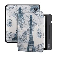Lunso - sleepcover flip hoes - Kobo Libra H20 (7 inch) - Eiffeltoren
