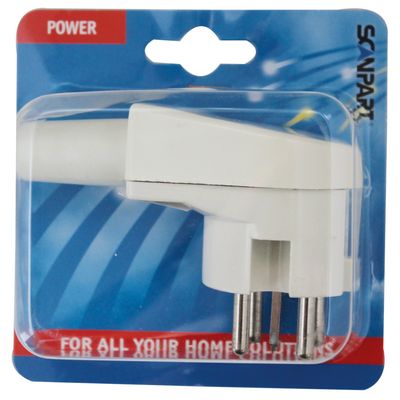 Scanpartperilex stekker 16A/400V haaks Wit Inbouw accessoire Wit