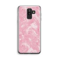 Abstract Painting Pink: Samsung Galaxy J8 (2018) Transparant Hoesje
