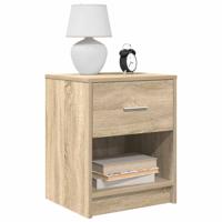 Nachtkastjes 2 st met lade 40x34x50 cm sonoma eikenkleurig