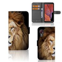Samsung Galaxy Xcover 5 | Telefoonhoesje | Met pasjeshouder | Leeuw