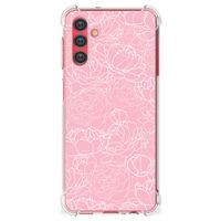 Samsung Galaxy A13 5G | A04s Case White Flowers - thumbnail