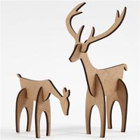 Creativ Company Edelhert en hinde, h: 5+12,5 cm, l: 6,5+8 cm, 1 set Creativ Company Edelhert en hinde, h: 5+12,5 cm, l: 6,5+8 cm, 1 set