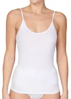 Dames spaghetti hemd comfort feeling - Katoenen onderhemd wit, zwart - Singlet smalle bandjes