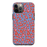 Leopard blue: iPhone 12 Pro Tough Case
