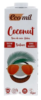 Ecomil Kokosmelk Nature Bio Suikervrij 1000 ml
