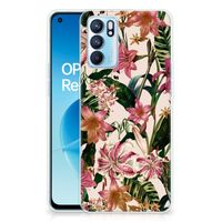 OPPO Reno6 5G TPU Case Flowers - thumbnail