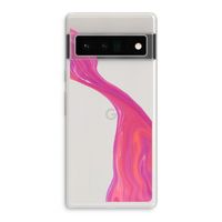 Paarse stroom: Google Pixel 6 Pro Transparant Hoesje