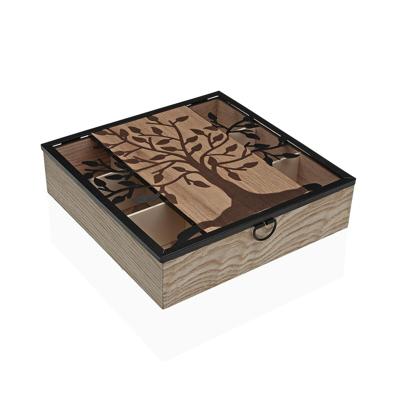 Box for Infusions Versa Hout 24,8 x 6,2 x 24 cm Levensboom