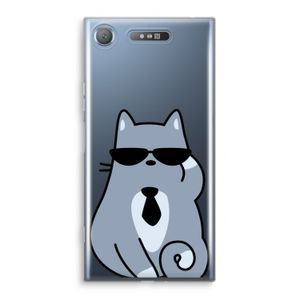 Cool cat: Sony Xperia XZ1 Transparant Hoesje