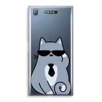 Cool cat: Sony Xperia XZ1 Transparant Hoesje