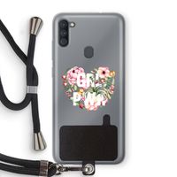 GRL PWR Flower: Samsung Galaxy A11 Transparant Hoesje met koord GRL PWR Flower: Samsung Galaxy A11 Transparant Hoesje met koord