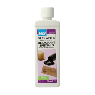 HG Vlekweg nr. 3 kaarsvet/hars/etc 50 Milliliter HG Vlekweg nr. 3 kaarsvet/hars/etc 50 Milliliter