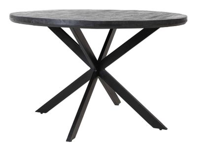 Light & Living Ronde Eettafel 'Yellov' Ø140cm, kleur Zwart