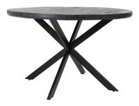 Light & Living Ronde Eettafel 'Yellov' Ø140cm, kleur Zwart