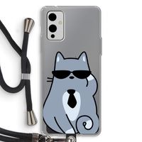 Cool cat: OnePlus 9 Transparant Hoesje met koord