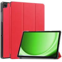 Basey Samsung Galaxy Tab A9 Hoesje Kunstleer Hoes Case Cover -Rood - thumbnail