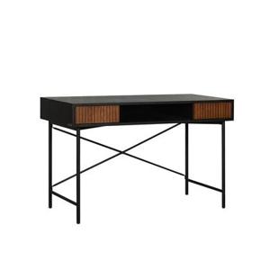 Bronx71 Bureau Maury zwart|rustiek eiken 120x55x77 cm