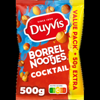 Duyvis Borrelnootjes Cocktail Pinda Noten 500g bij Jumbo Duyvis Borrelnootjes Cocktail Pinda Noten 500g bij Jumbo