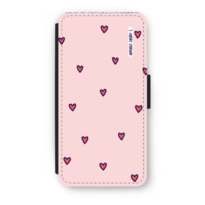 Hartjes: iPhone 7 Plus Flip Hoesje