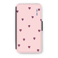 Hartjes: iPhone 7 Plus Flip Hoesje
