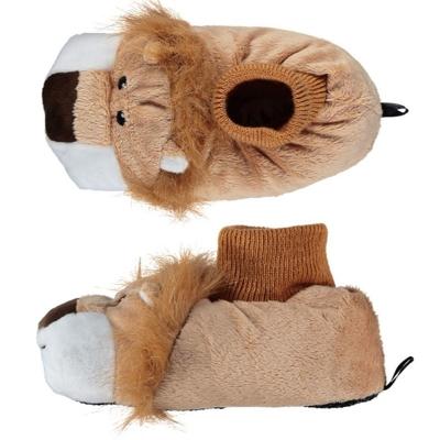 Dieren sloffen/pantoffels leeuw voor kinderen - Pluche stof