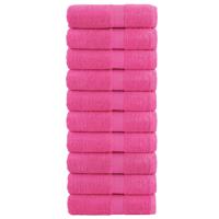VidaXL Gastendoekjes solund 10 st 600 g/m² 30x50 cm roze