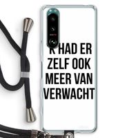 Meer verwacht: Sony Xperia 5 III Transparant Hoesje met koord