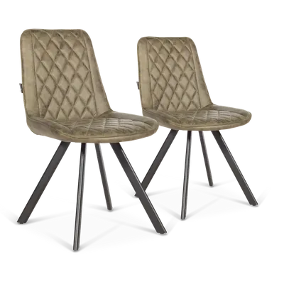 Eetkamerstoel Zelda - Olijf