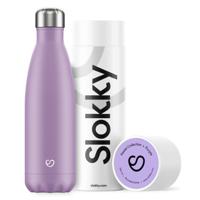 Slokky - Geïsoleerde Drinkfles - 500 ml Pastel Purple - thumbnail