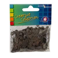 Vaessen Creative • pailletten eco 6mm 20g donkergrijs