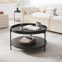 Artistiq Ronde Salontafel 'Sylver' 69cm, kleur zwart