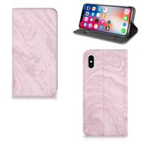 Apple iPhone Xs Max | Standcase | Marble Pink - Origineel Cadeau Vriendin