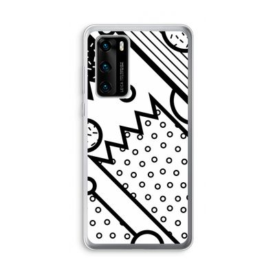 Pop Art #4: Huawei P40 Transparant Hoesje