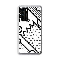 Pop Art #4: Huawei P40 Transparant Hoesje