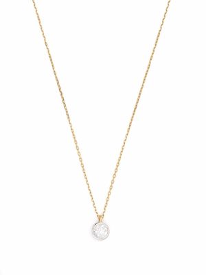Courbet collier Origine en or blanc recyclé 18ct serti clos de diamants de synthèse