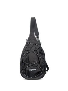 Supreme sac à bandoulière à patch logo - Noir