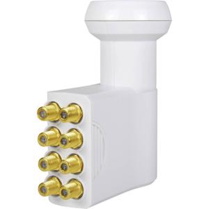 MegaSat HD-Profi Octo-LNB Aantal gebruikers: 8 Feed-opname: 40 mm vergulden aansluiting, Weerbestendig Wit