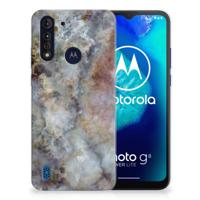 Motorola Moto G8 Power Lite | TPU | Siliconen hoesje | Marmer Grijs