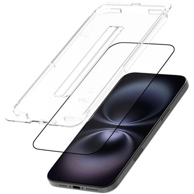 Just in CaseTempered Glass voor Apple iPhone 16 Pro Max, hulpstuk 2-pack Smartphone screenprotector