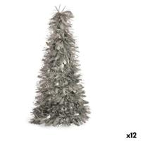 Kerstboom Krist+ 19CH488/MATTE 19CH488/MATTE Zilverkleurig Zilver Polypropyleen PET Kerstboom 27 x 45,5 x 27 cm Klatergoud (12 S
